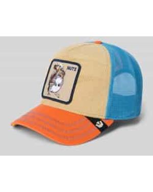 Goorin Bros Trucker-Pet Met Motiefpatch, Model 'Nuts Remix' - Blauw