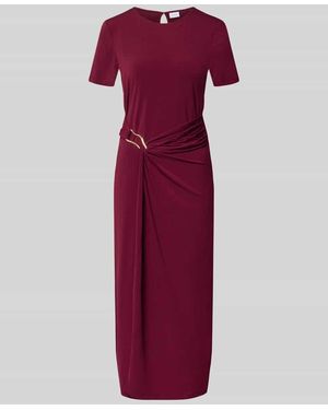 Vila Midikleid mit Zierschnalle Modell 'Justine' - Lila