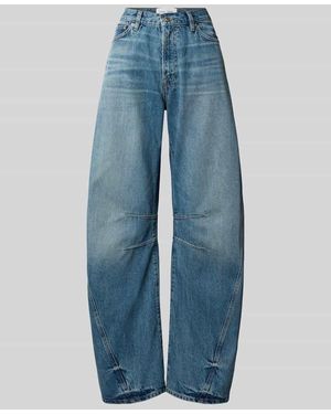 Samsøe & Samsøe Wide Fit Jeans aus reiner Baumwolle Modell 'Sahar' - Blau