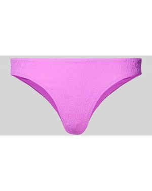 PUMA Bikini-Hose mit Strukturmuster - Pink