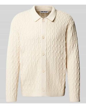 Review Strickjacke mit Knopfleiste - Natur