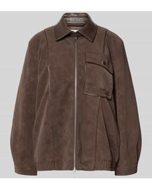 Baum und Pferdgarten Oversized Blouson aus Viskose-Mix - Braun