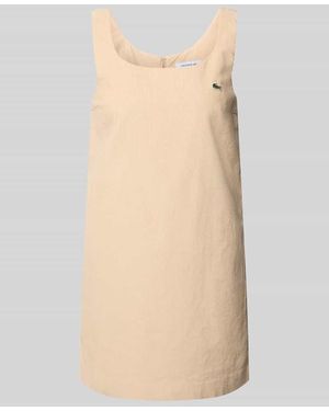 Lacoste Slim Fit Freizeitkleid aus reiner Baumwolle - Natur