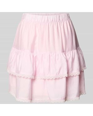 Vero Moda Ausgestellter Rock aus Viskose-Mix Modell 'BLISS' - Pink