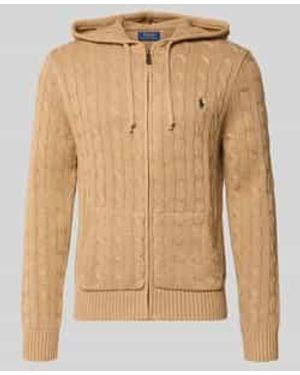 Polo Ralph Lauren Regular Fit Gebreid Jack Van Puur Katoen - Naturel