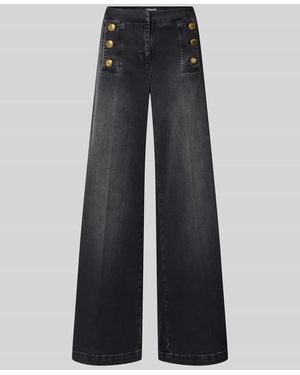 Seductive Wide & Loose Fit Jeans aus Baumwoll-Mix Modell 'BRIDGET' - Blau