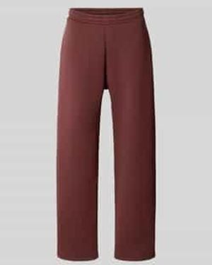 Review Sweatpants Met Elastische Tailleband En Achterzak - Rood