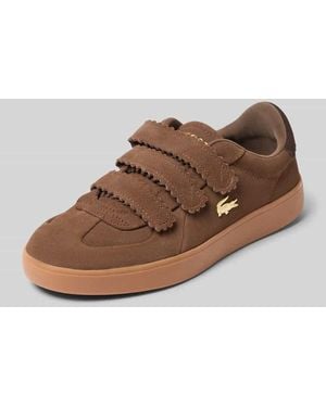 Lacoste Sneaker aus echtem Rindsleder - Braun