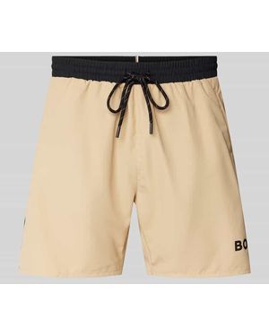 BOSS Badehose Mit Elastischem Bund Modell 'Starfish' - Natur