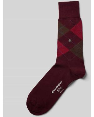 Burlington Socken mit Label-Details - Lila