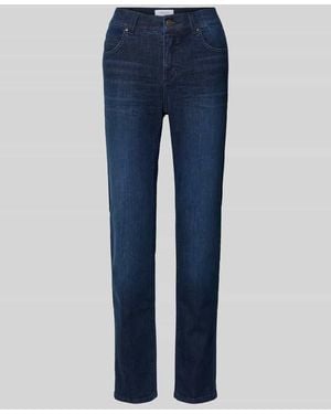 ANGELS Slim Fit Jeans im 5-Pocket-Design Modell 'CICI' - Blau