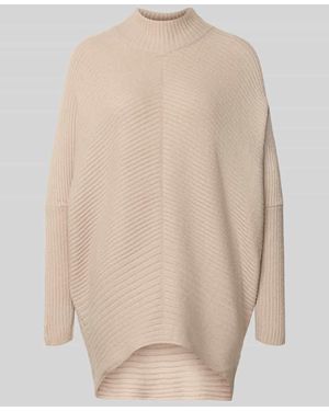 Apricot Strickpullover mit Stehkragen - Natur