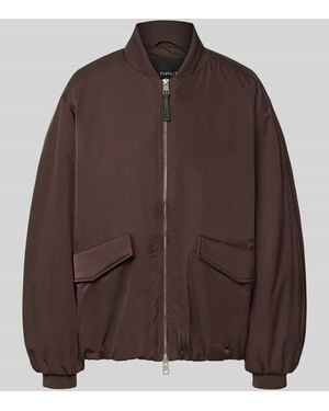 Opus Oversized Bomberjacke mit Baseball-Kragen Modell 'Hotensi' - Braun
