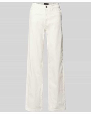 Zero Wide Leg Jeans im 5-Pocket-Design - Weiß