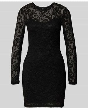 ONLY Tailliertes Minikleid mit Spitzen-Detail Modell 'BLAISE' - Schwarz