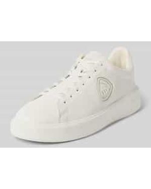 Blauer Usa Sneaker Met Labeldetail Model 'Buck07' - Wit