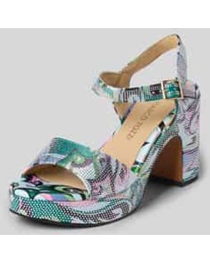 Marco Tozzi Sandalen Met Hak - Blauw