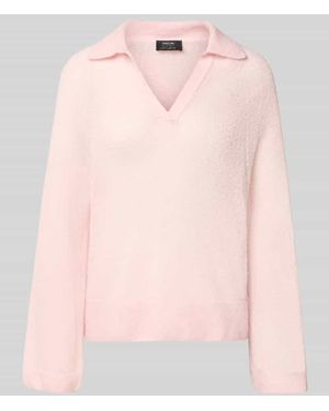 Marc Cain Relaxed Fit Pullover aus Mohair-Alpaka-Mix - Pink