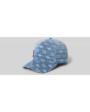 DSquared² Base Cap in Denim-Optik - Blau