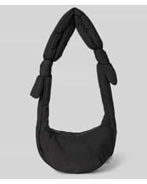 Lefrik Handtas Met Knoopdetails - Zwart