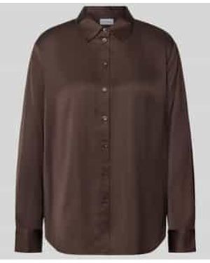 Comma, Blouses Lange Mouw - Bruin