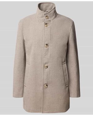 Strellson Daunenjacke Modell 'Fynn' mit Stehkragen - Natur