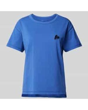 Zadig & Voltaire T-shirt Met Motief- En Labelstitching - Blauw