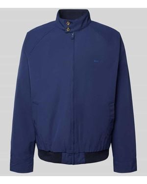 Levi's Jacke mit Stehkragen und Label-Patch - Blau