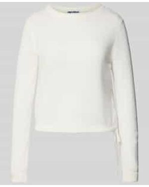 Review Pullover Met Ronde Hals En Tunnelkoord - Wit