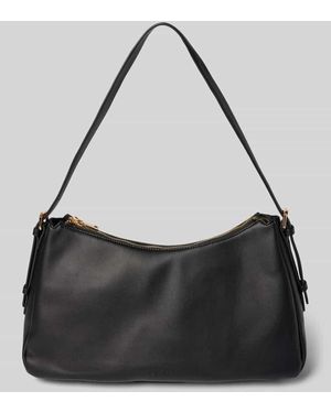SEIDENFELT Handtasche in Leder-Optik Modell 'Nelma' - Schwarz