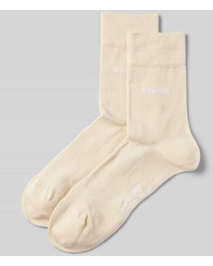 S.oliver Socken Aus Viskose-Mix Im 2Er-Pack - Natur