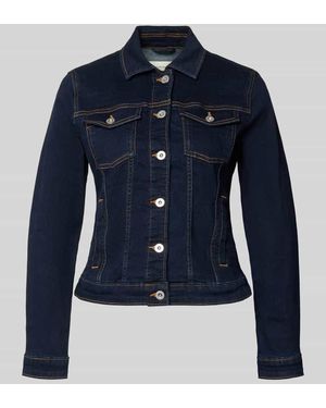 Tom Tailor Slim Fit Jeansjacke aus Baumwoll-Mix - Blau