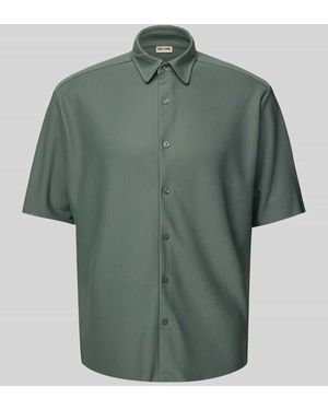 Only & Sons Relaxed Fit Freizeithemd mit 1/2-Arm Modell 'BOYY' - Grün