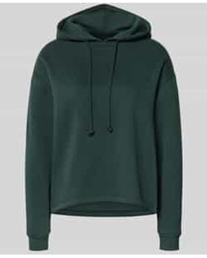 Pieces Regular Fit Hoodie Van Katoenmix, Model 'Chilli' - Groen