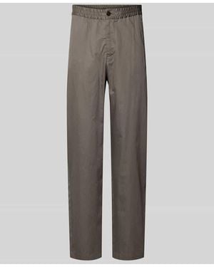 Emporio Armani Hose mit elastischem Bund und Gesäßtaschen - Grau