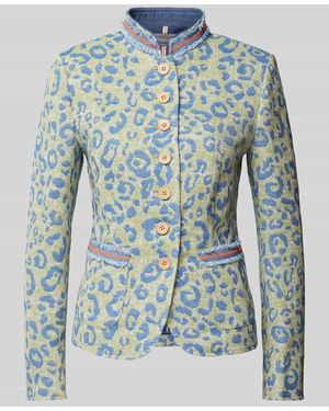 White Label Blazer mit Stehkragen - Blau