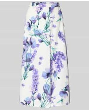 Guido Maria Kretschmer Midirok Met Ritssluiting Opzij, Model 'Caitlin' - Blauw