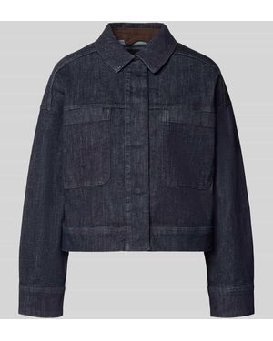 Opus Regular Fit Jeansjacke aus Baumwoll-Mix Modell 'Hollins' - Blau
