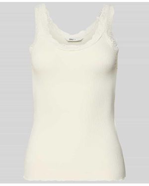 ONLY Slim Fit Tank Top aus Bio-Baumwoll-Mix Modell 'SARA' - Natur