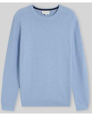 Tom Tailor Regular Fit Pullover mit Crew Neck Kragen - Blau
