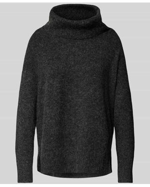 Vero Moda Pullover Mit Wasserfall-Ausschnitt Aus Weichem Material-Mix Modell 'Doffy' - Schwarz