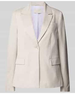 Milano Italy Regular Fit Blazer Met Klepzakken - Naturel