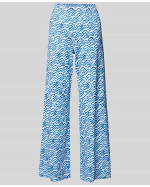 Herzen's Wide Fit Stoffhose mit elastischem Bund - Blau