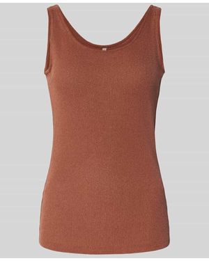 Soya Concept Top mit Rundhalsausschnitt Modell 'Delia' - Braun