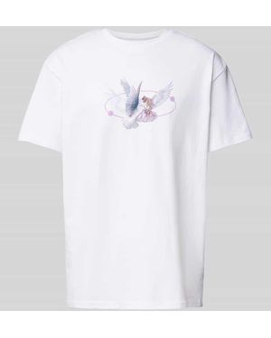 Mister Tee T-Shirt mit Motiv-Print Modell 'VIVE LE LIBERTÉ' - Weiß