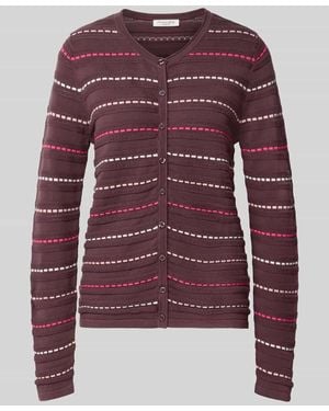 Christian Berg Women Cardigan aus reiner Baumwolle - Rot