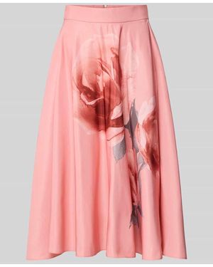 Ted Baker Midirock mit floralem Print Modell 'Darra' - Pink
