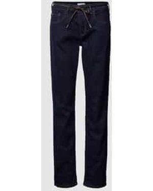 ROSNER Regular Fit Jeans Met Strikceintuur - Blauw