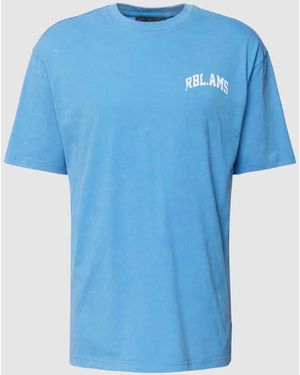 Colourful Rebel Oversized T-Shirt Mit Logo-Print Modell 'Ams Washed' - Blau