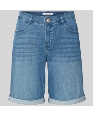 M·a·c Jeansshorts mit Eingrifftaschen Modell 'Summer Clean' - Blau